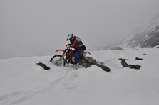 Motorradschnee